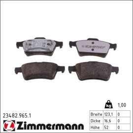 Bremsbelagsatz, Scheibenbremse 23482.965.1 Bremsbelagsatz, Scheibenbremse 23482.965.1