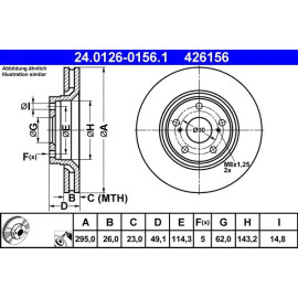 Bremsscheibe 24.0126-0156.1