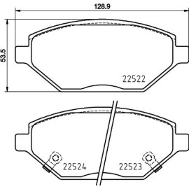 Bremsbelagsatz, Scheibenbremse 8DB 355 025-521