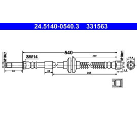 Bremsschlauch 24.5140-0540.3