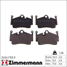 Bremsbelagsatz, Scheibenbremse 24541.155.9 Bremsbelagsatz, Scheibenbremse 24541.155.9