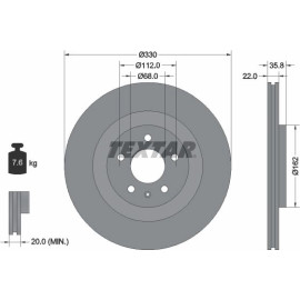 Bremsscheibe 92238305 Bremsscheibe 92238305
