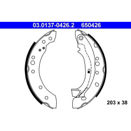 Bremsbackensatz 03.0137-0426.2