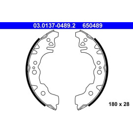 ATE 03.0137-0489.2 Bremsbackensatz ATE 03.0137-0489.2 Bremsbackensatz