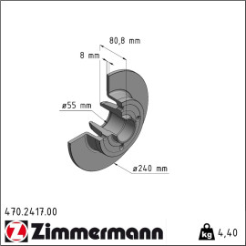 Bremsscheibe 470.2417.00 Bremsscheibe 470.2417.00