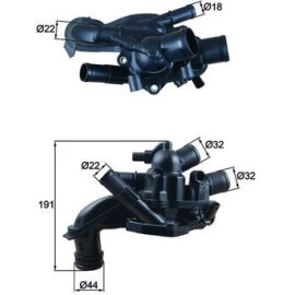 Thermostat, Kühlmittel TM 46 105