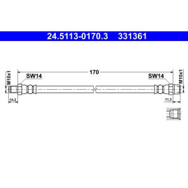 Bremsschlauch 24.5113-0170.3