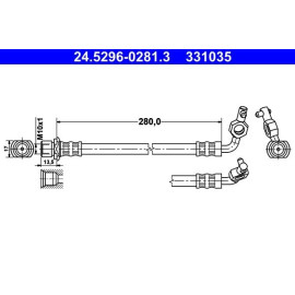 Bremsschlauch 24.5296-0281.3