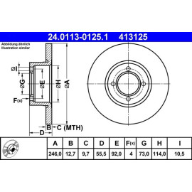 Bremsscheibe 24.0113-0125.1