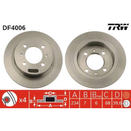 Bremsscheibe DF4006