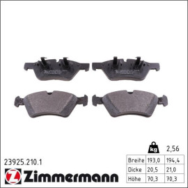 Bremsbelagsatz, Scheibenbremse 23925.210.1 Bremsbelagsatz, Scheibenbremse 23925.210.1