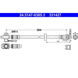 Bremsschlauch 24.5147-0385.3 Bremsschlauch 24.5147-0385.3