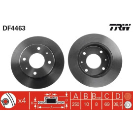Bremsscheibe DF4463 Bremsscheibe DF4463