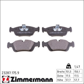 Bremsbelagsatz, Scheibenbremse 23287.175.9 Bremsbelagsatz, Scheibenbremse 23287.175.9