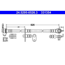 Bremsschlauch 24.5295-0526.3