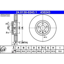 Bremsscheibe 24.0130-0243.1