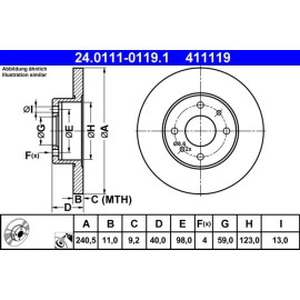 Bremsscheibe 24.0111-0119.1
