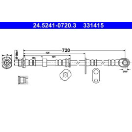 Bremsschlauch 24.5241-0720.3