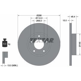 Bremsscheibe 92057405 Bremsscheibe 92057405