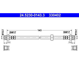 Bremsschlauch 24.5230-0143.3