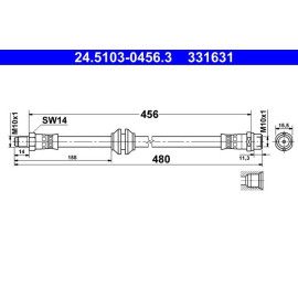 Bremsschlauch 24.5103-0456.3