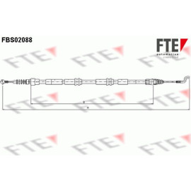 Seilzug, Feststellbremse 9250088 Seilzug, Feststellbremse 9250088