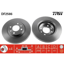 Bremsscheibe DF2586
