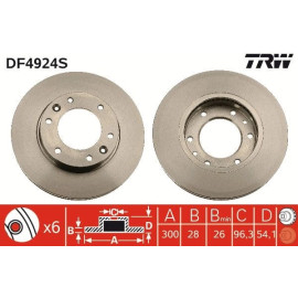 Bremsscheibe DF4924S