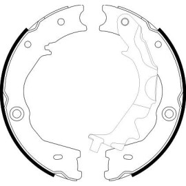 Bremsbackensatz, Feststellbremse 8DA 355 051-121