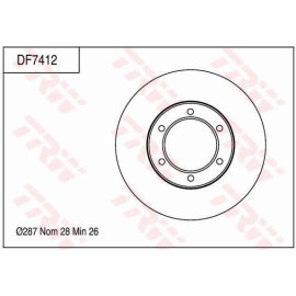 Bremsscheibe DF7412