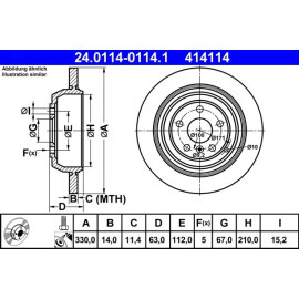 Bremsscheibe 24.0114-0114.1