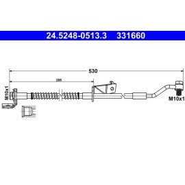 Bremsschlauch 24.5248-0513.3
