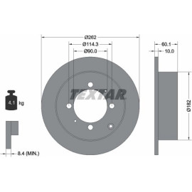 Bremsscheibe 92104000 Bremsscheibe 92104000