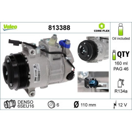 Valeo 813388 Kompressor, Klimaanlage CORE-FLEX Valeo 813388 Kompressor, Klimaanlage CORE-FLEX