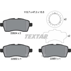 Textar 2282401 Bremsbelagsatz, Scheibenbremse Textar 2282401 Bremsbelagsatz, Scheibenbremse