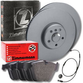 ZIMMERMANN COAT Z 150.3483.20 Bremsscheibe 348mm + 24688.200.1 Bremsbeläge mit Warnkontakt