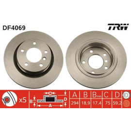 Bremsscheibe DF4069 Bremsscheibe DF4069