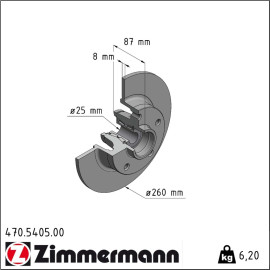 Bremsscheibe 470.5405.00