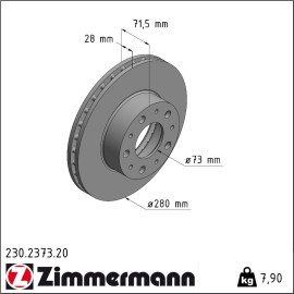 Bremsscheibe 230.2373.20