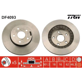 Bremsscheibe DF4093