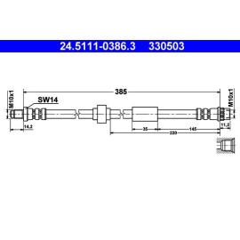 Bremsschlauch 24.5111-0386.3