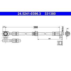 Bremsschlauch 24.5241-0396.3 Bremsschlauch 24.5241-0396.3