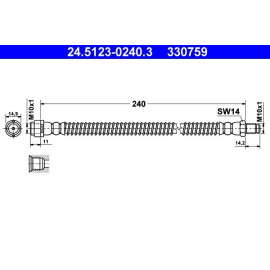 Bremsschlauch 24.5123-0240.3