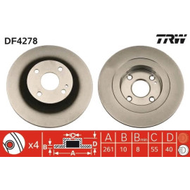 Bremsscheibe DF4278 Bremsscheibe DF4278