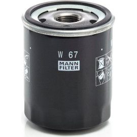 MANN-FILTER W 67 Ölfilter M 20 X 1.5, mit einem Rücklaufsperrventil, Anschraubfilter
