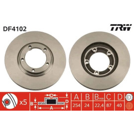 Bremsscheibe DF4102 Bremsscheibe DF4102