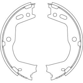 Bremsbackensatz, Feststellbremse GS8803 Bremsbackensatz, Feststellbremse GS8803