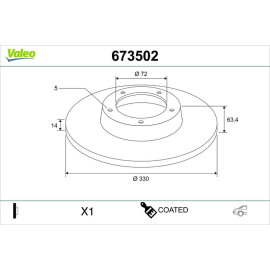 Bremsscheibe 673502