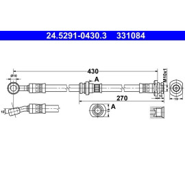 Bremsschlauch 24.5291-0430.3