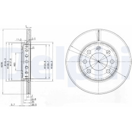 Bremsscheibe BG3658